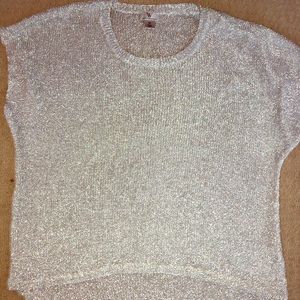 Silver dressy top
